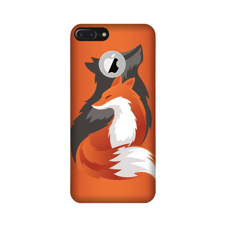 Wolf  Case for iPhone 7 Plus logo cut (Design No. 224)