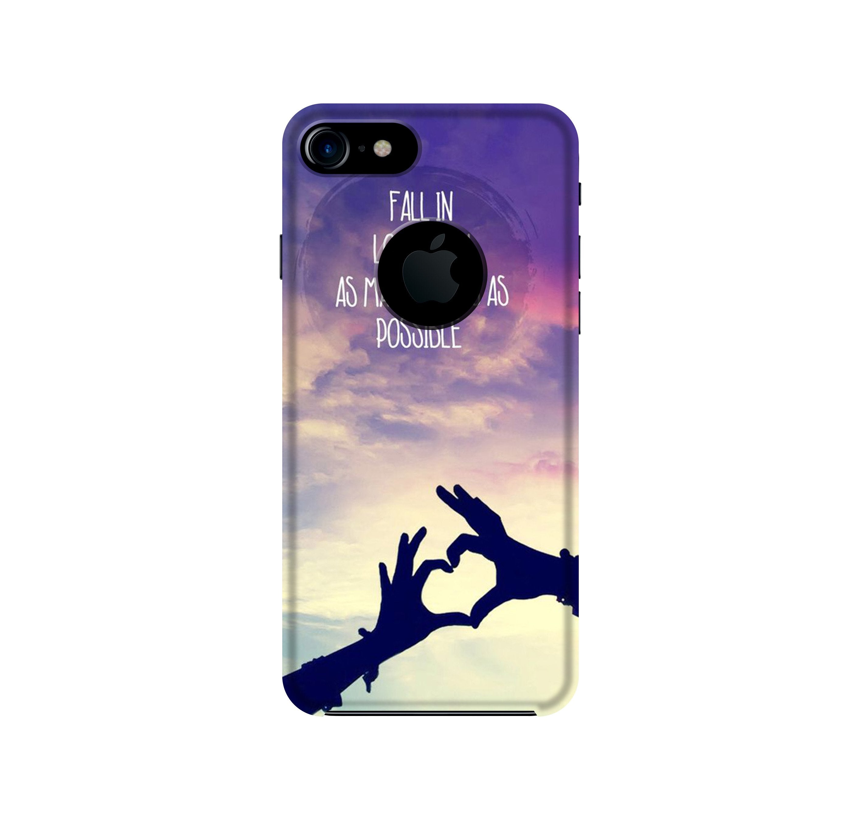 Fall in love Case for iPhone 7 logo cut