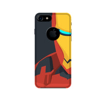 Iron Man Superhero Mobile Back Case for iPhone 7 logo cut  (Design - 120)