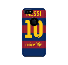 Messi Mobile Back Case for iPhone 7 logo cut  (Design - 172)