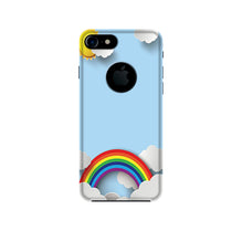 Rainbow Mobile Back Case for iPhone 7 logo cut (Design - 225)