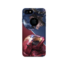 Ironman Captain America Mobile Back Case for iPhone 7 logo cut (Design - 245)