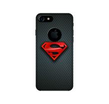 Superman Mobile Back Case for iPhone 7 logo cut (Design - 247)