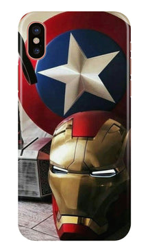 Ironman Captain America Mobile Back Case for iPhone X (Design - 254)