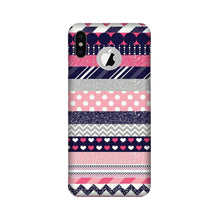 Pattern3 Mobile Back Case for iPhone X logo cut (Design - 90)