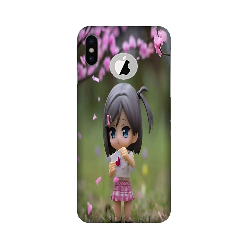 Cute Girl Case for iPhone X logo cut