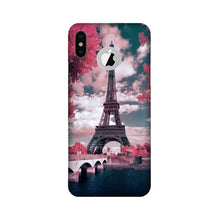 Eiffel Tower Mobile Back Case for iPhone X logo cut  (Design - 101)