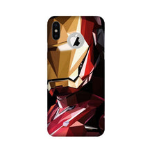 Iron Man Superhero Mobile Back Case for iPhone X logo cut  (Design - 122)