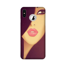 Girlish Mobile Back Case for iPhone X logo cut  (Design - 130)