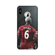 Pogba Mobile Back Case for iPhone X logo cut  (Design - 167)