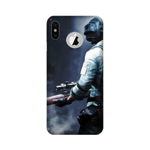 Pubg Mobile Back Case for iPhone X logo cut  (Design - 179)