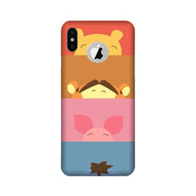 Cartoon Mobile Back Case for iPhone X logo cut (Design - 183)