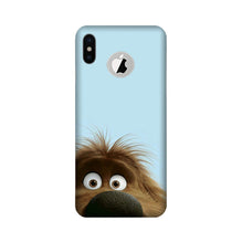 Cartoon Mobile Back Case for iPhone X logo cut (Design - 184)