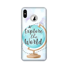 Explore the World Mobile Back Case for iPhone X logo cut (Design - 207)