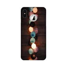 Party Lights Mobile Back Case for iPhone X logo cut (Design - 209)