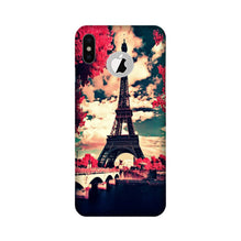 Eiffel Tower Mobile Back Case for iPhone X logo cut (Design - 212)