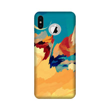 Modern Art Mobile Back Case for iPhone X logo cut (Design - 236)