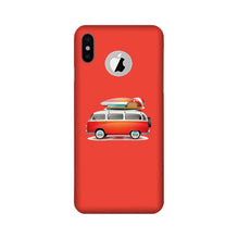 Travel Bus Mobile Back Case for iPhone X logo cut (Design - 258)