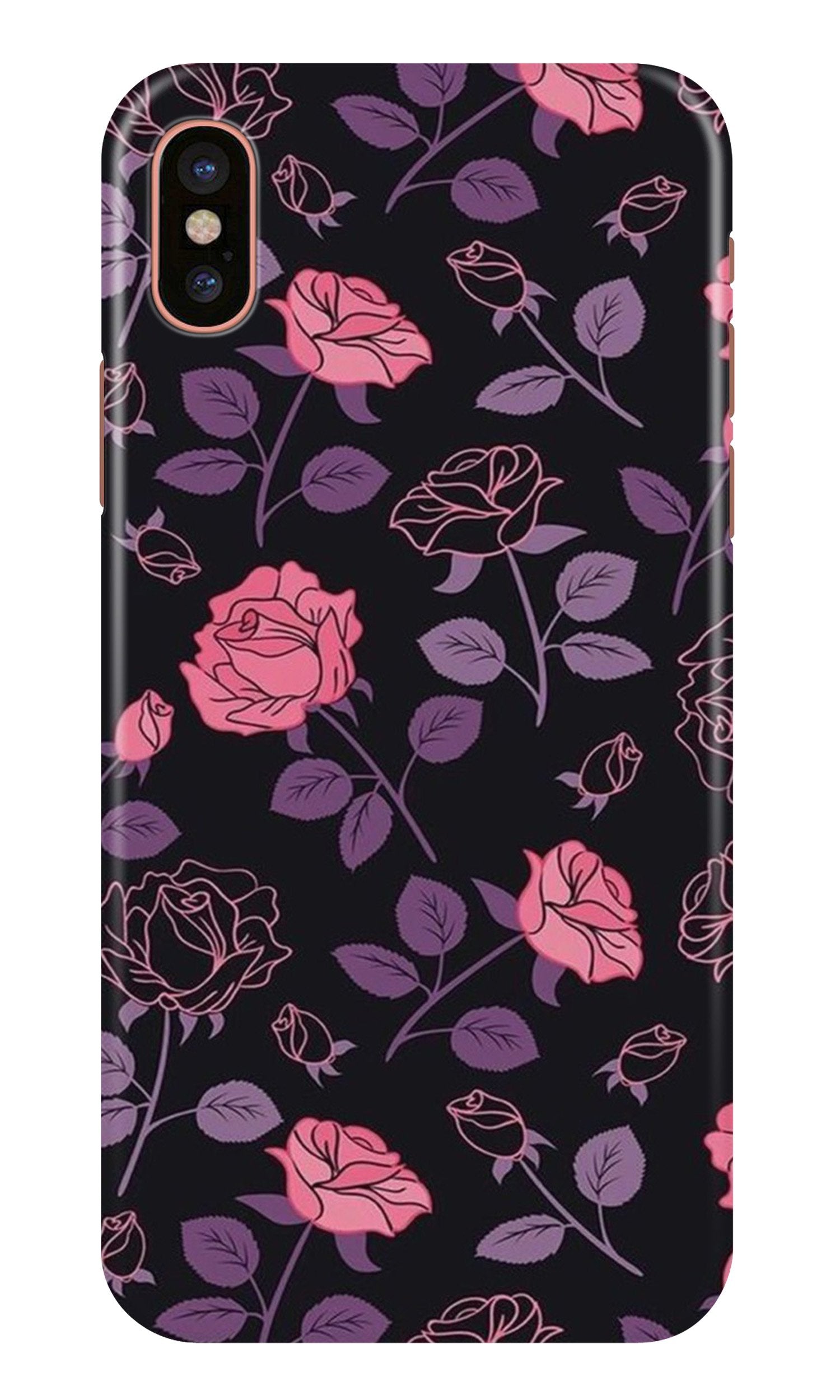 Rose Pattern Case for iPhone Xr