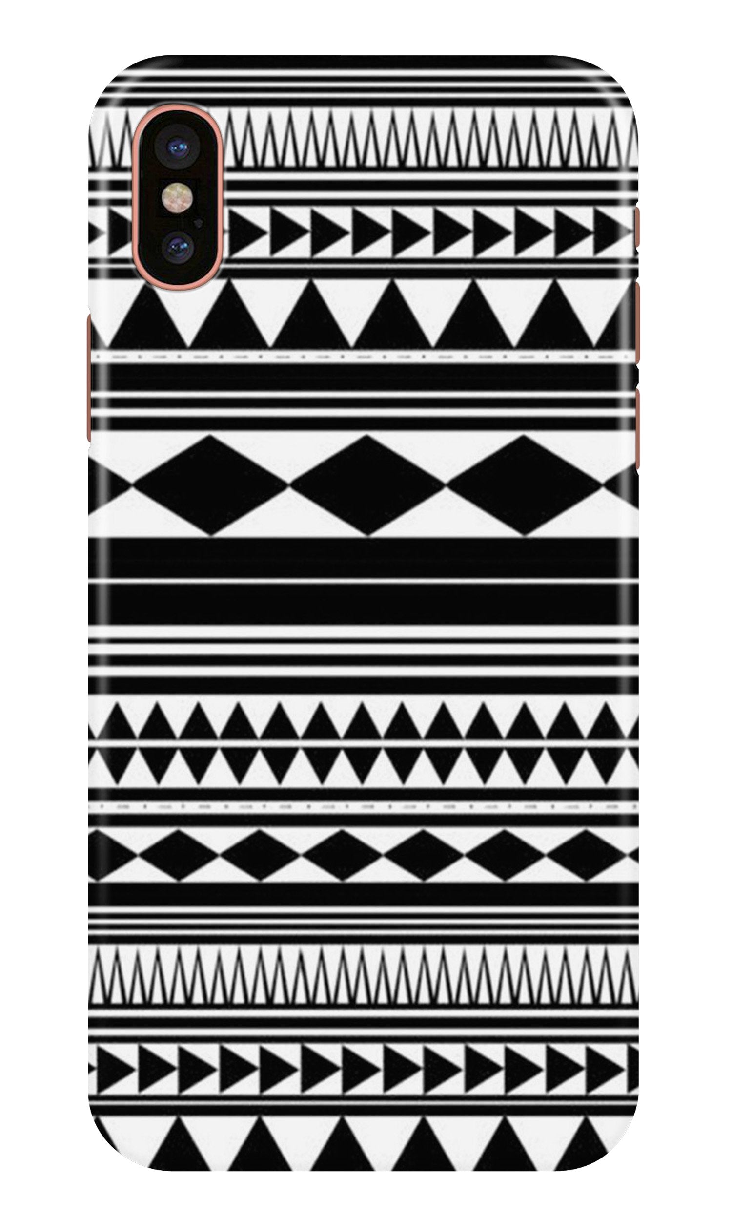 Black white Pattern Case for iPhone Xr