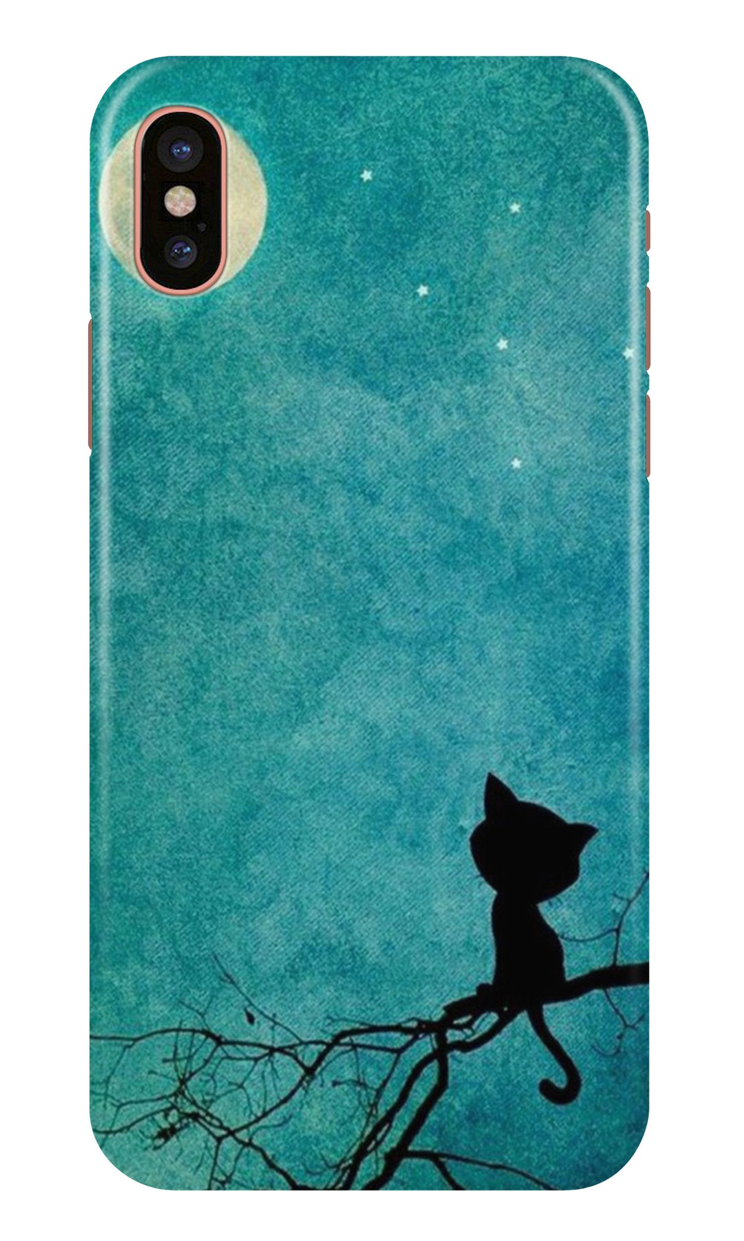 Moon cat Case for iPhone Xr