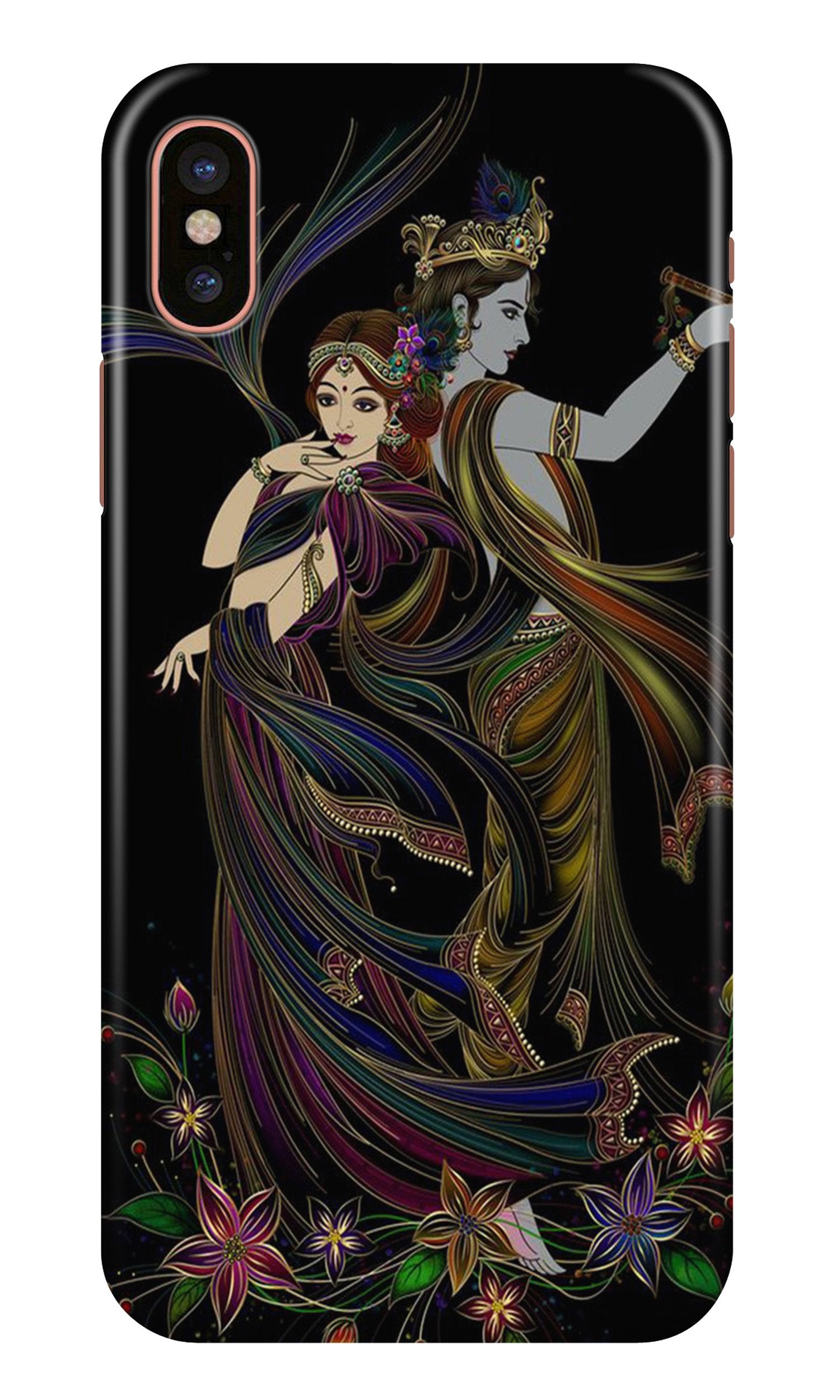 Radha Krishna Mobile Back Case for iPhone Xr Design 290