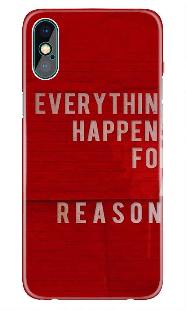 Everything Happens Reason Mobile Back Case for iPhone Xr Design 378