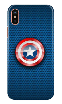 Captain America Shield Mobile Back Case for iPhone Xs (Design - 253)