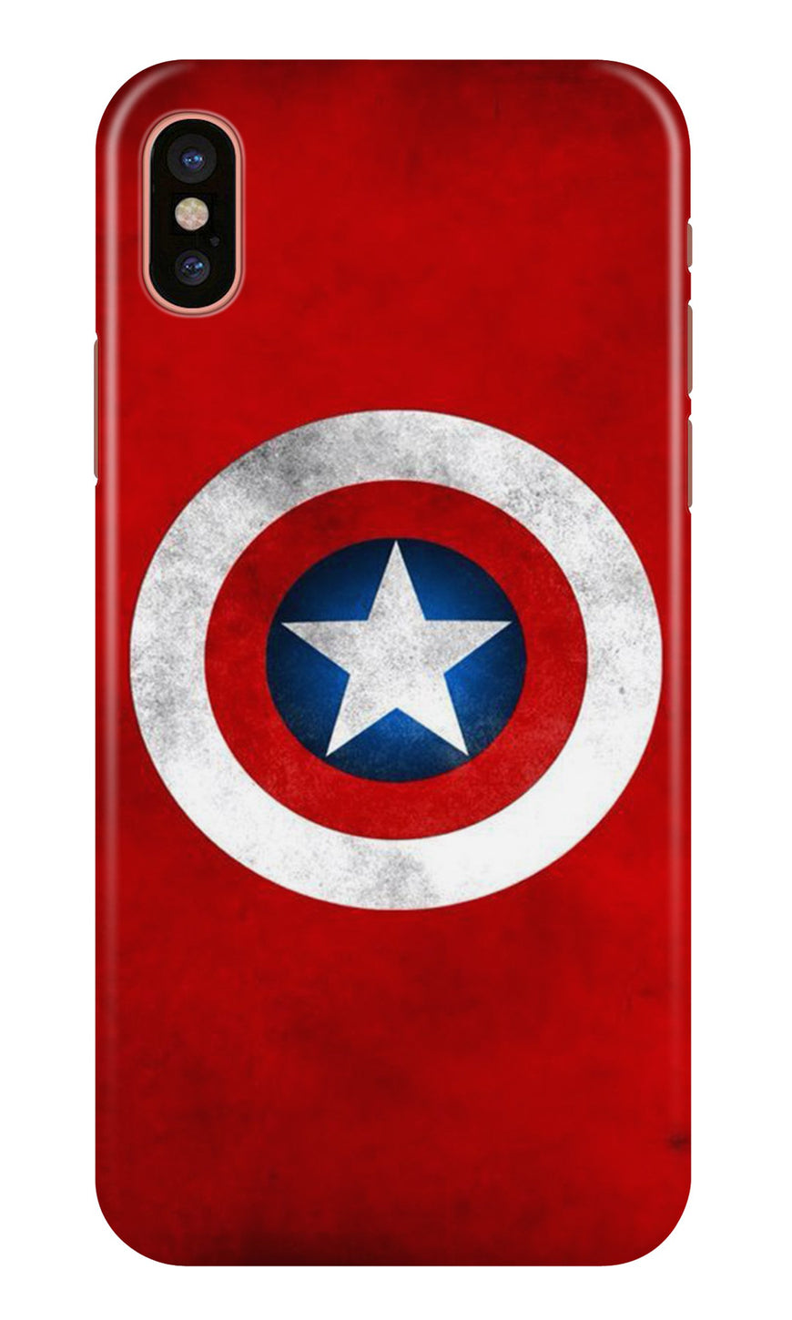 Captain America Case for iPhone Xs Max (Design No. 249)