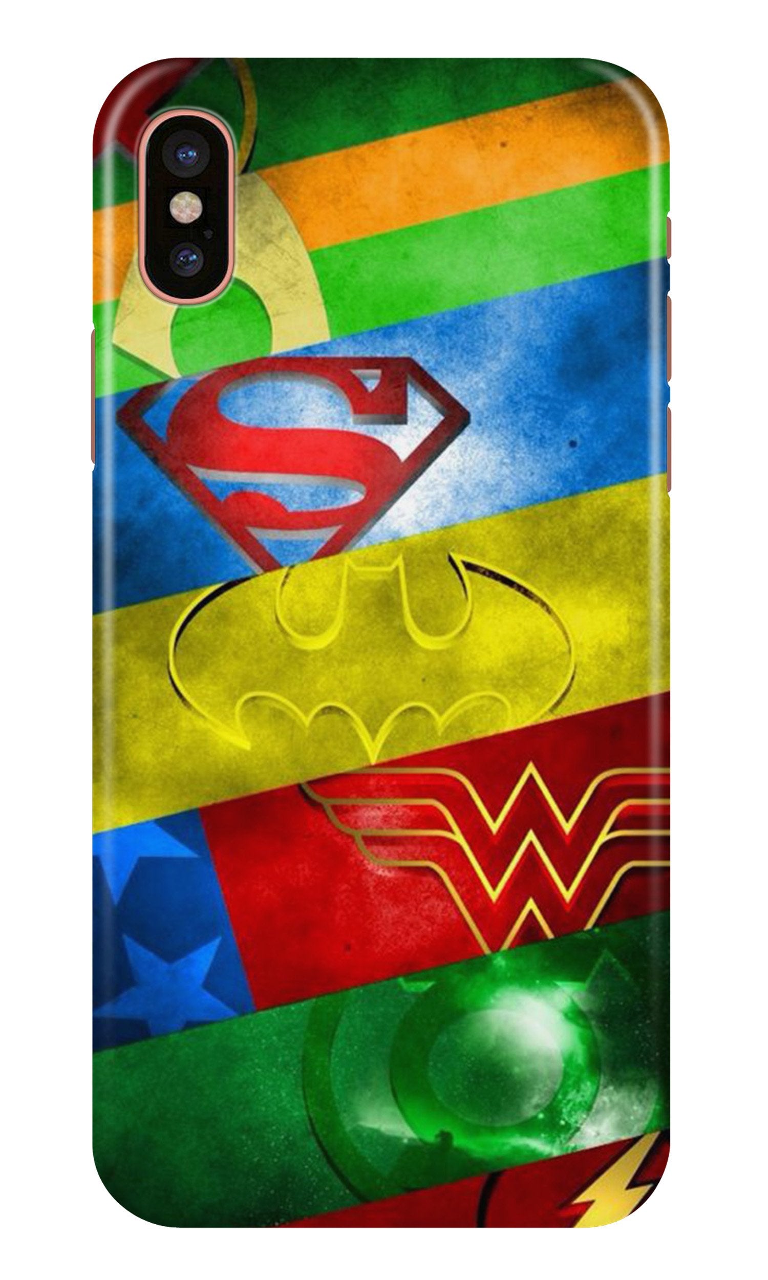 Superheros Logo Case for iPhone Xs Max (Design No. 251)