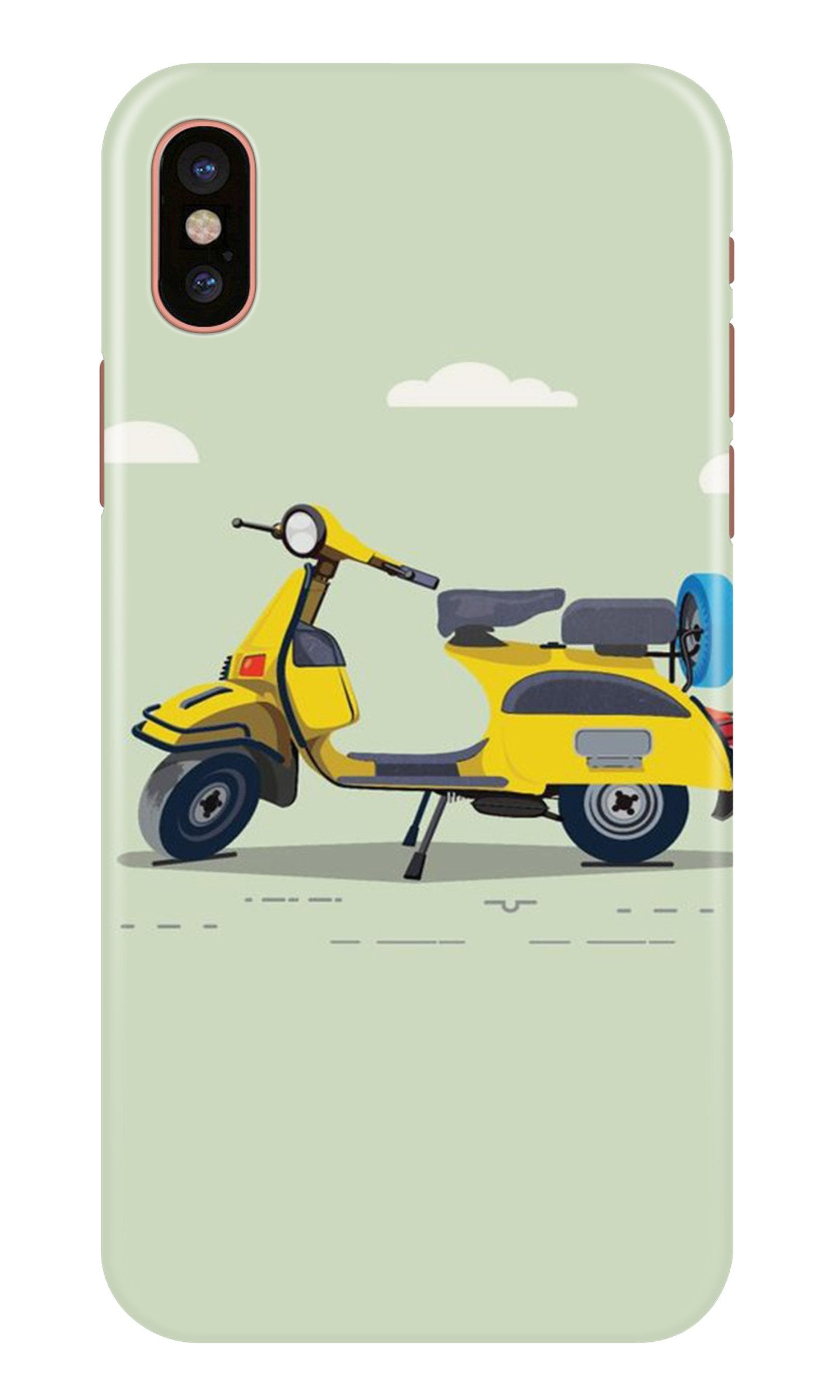 Vintage Scooter Case for iPhone Xs Max (Design No. 260)