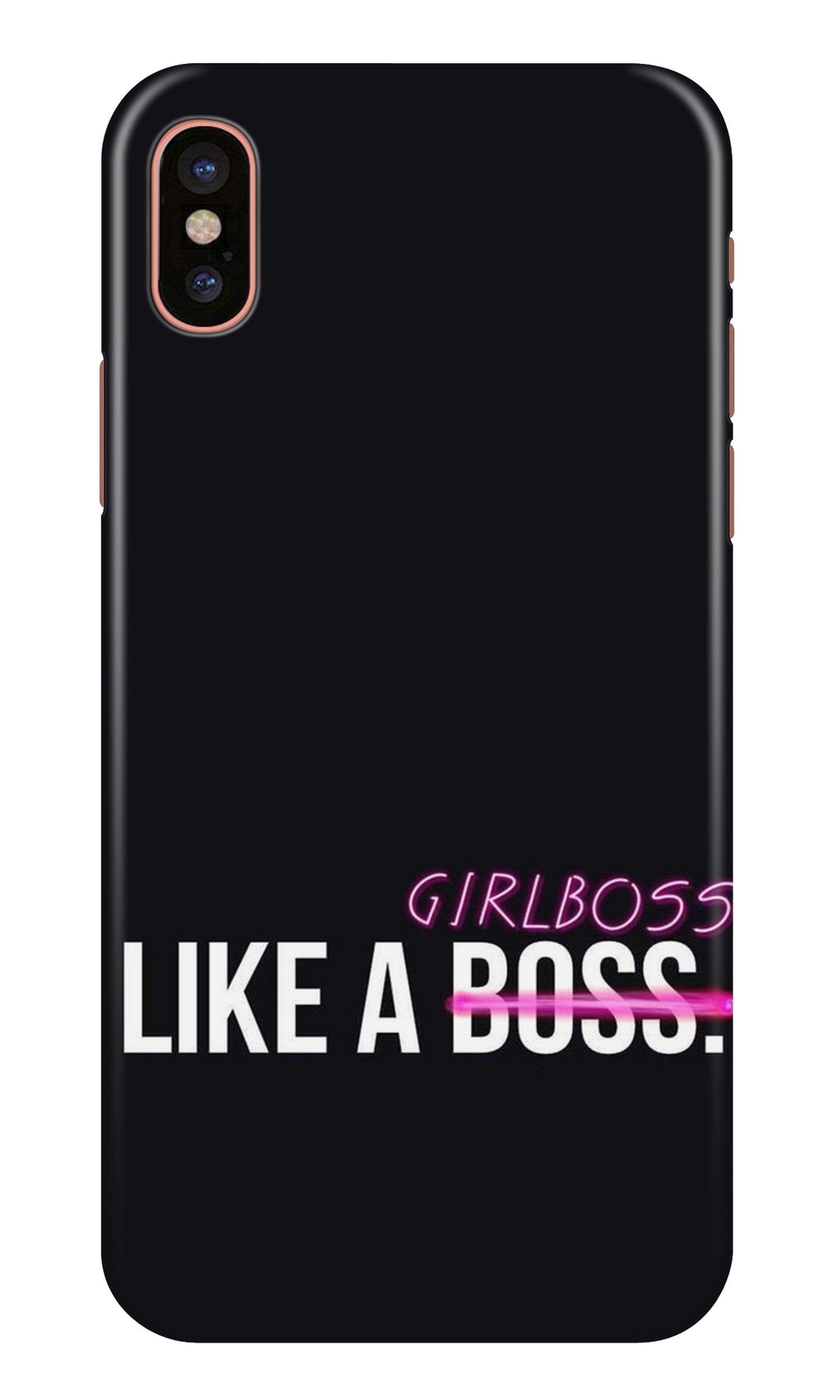 Like a Girl Boss Case for iPhone Xs Max (Design No. 265)