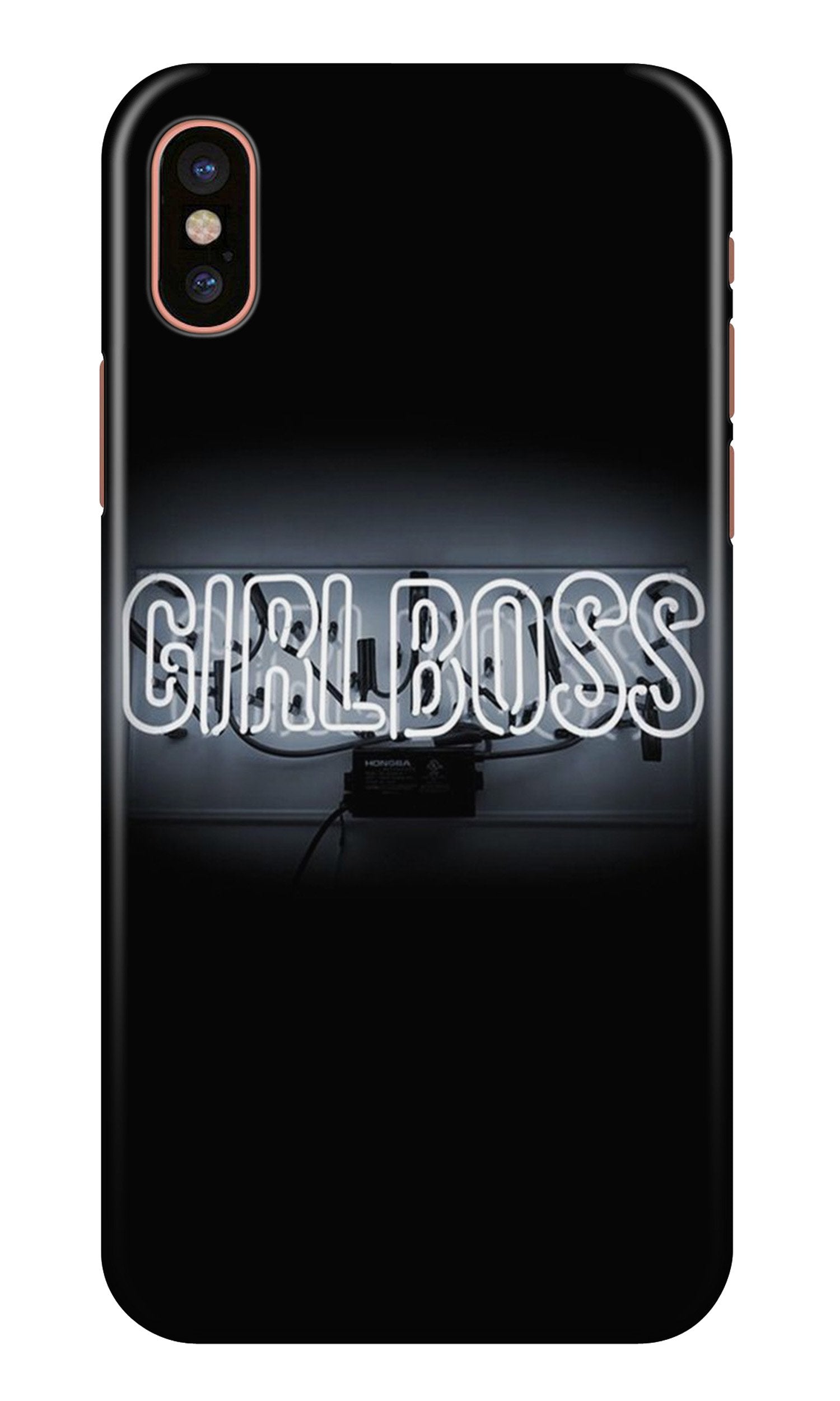 Girl Boss Black Case for iPhone Xs Max (Design No. 268)