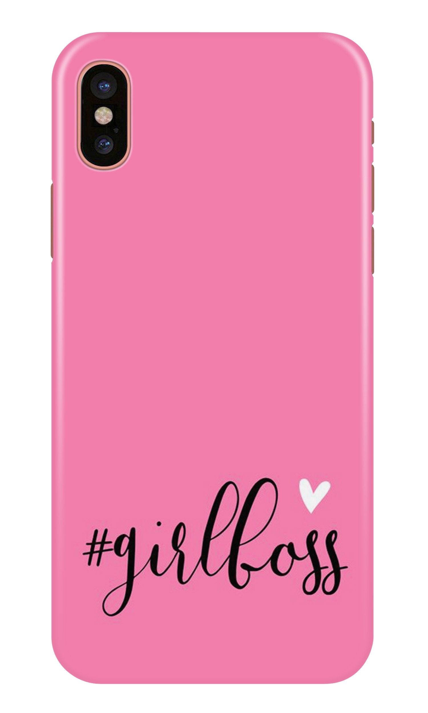 Girl Boss Pink Case for iPhone Xs Max (Design No. 269)