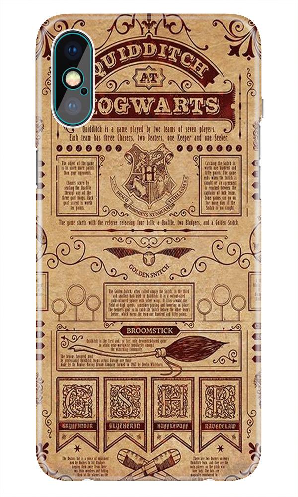 Hogwarts Mobile Back Case for iPhone Xs Max(Design - 304)