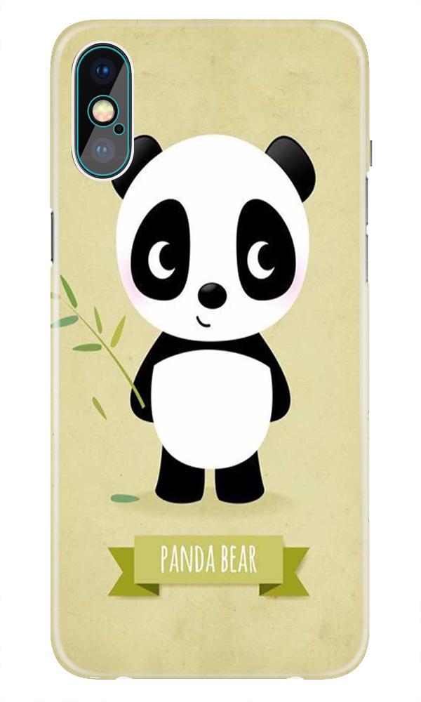 Panda Bear Mobile Back Case for iPhone Xs Max(Design - 317)