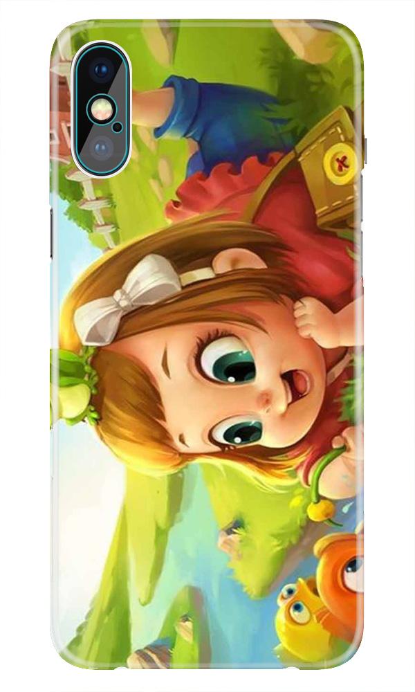 Baby Girl Mobile Back Case for iPhone Xs Max(Design - 339)