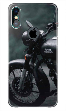 Royal Enfield Mobile Back Case for iPhone Xs Max logo cut  (Design - 380)