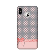 Gift Wrap2 Mobile Back Case for iPhone Xs logo cut  (Design - 33)