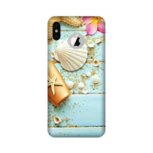 Sea Shells Mobile Back Case for iPhone Xs logo cut  (Design - 63)