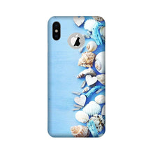 Sea Shells2 Mobile Back Case for iPhone Xs logo cut  (Design - 64)