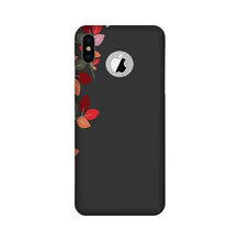 Grey Background Mobile Back Case for iPhone Xs logo cut  (Design - 71)