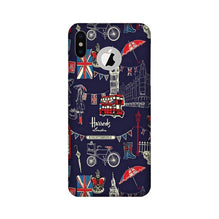 Love London Mobile Back Case for iPhone Xs logo cut  (Design - 75)