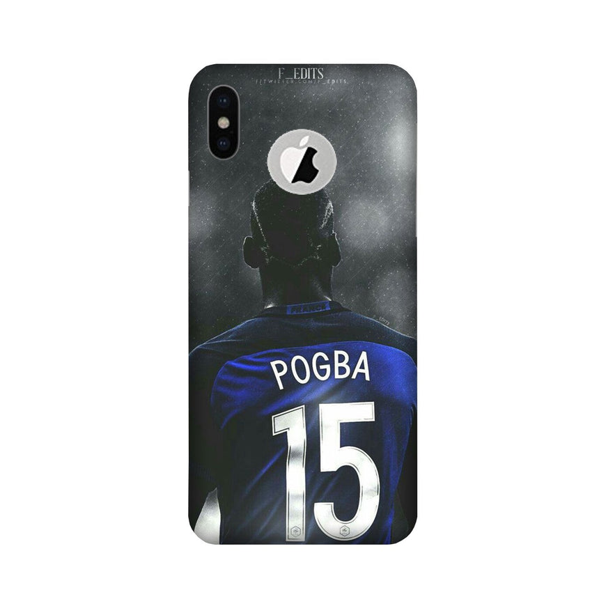 Pogba Case for iPhone Xs logo cut   (Design - 159)