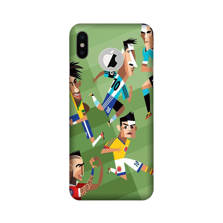 Football Case for iPhone Xs logo cut   (Design - 166)