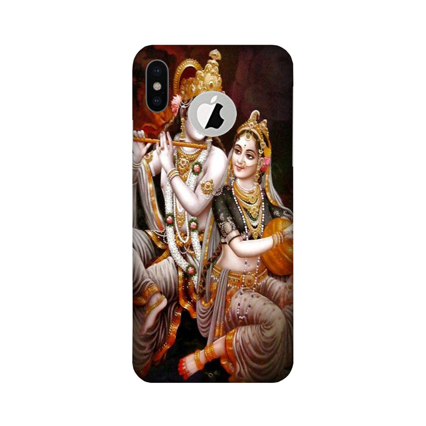 Radha Krishna Case for iPhone Xs logo cut  (Design No. 292)