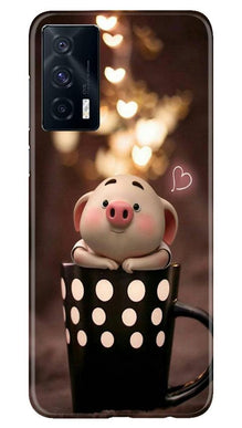 Cute Bunny Mobile Back Case for Vivo iQOO 7 (Design - 213)