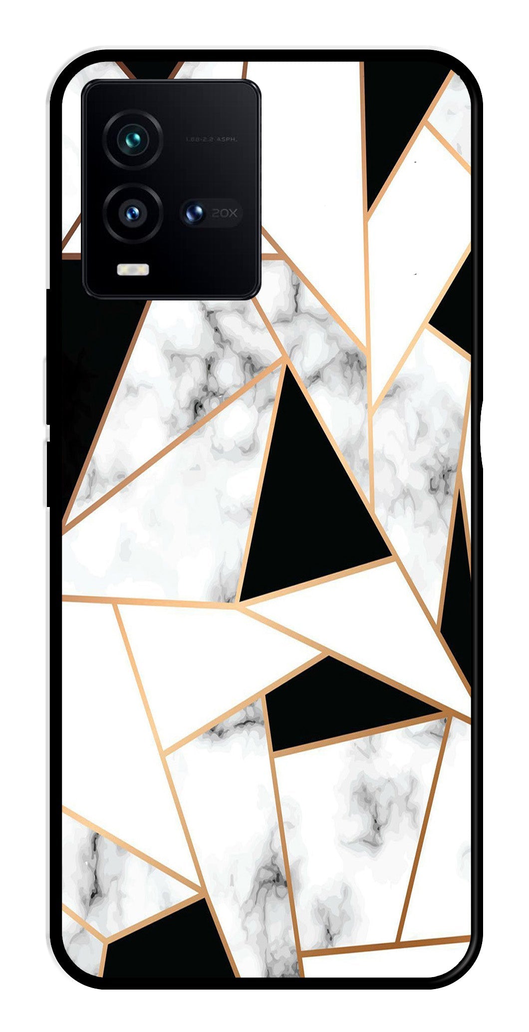 Marble Design2 Metal Mobile Case for Vivo iQOO 9T 5G   (Design No -08)