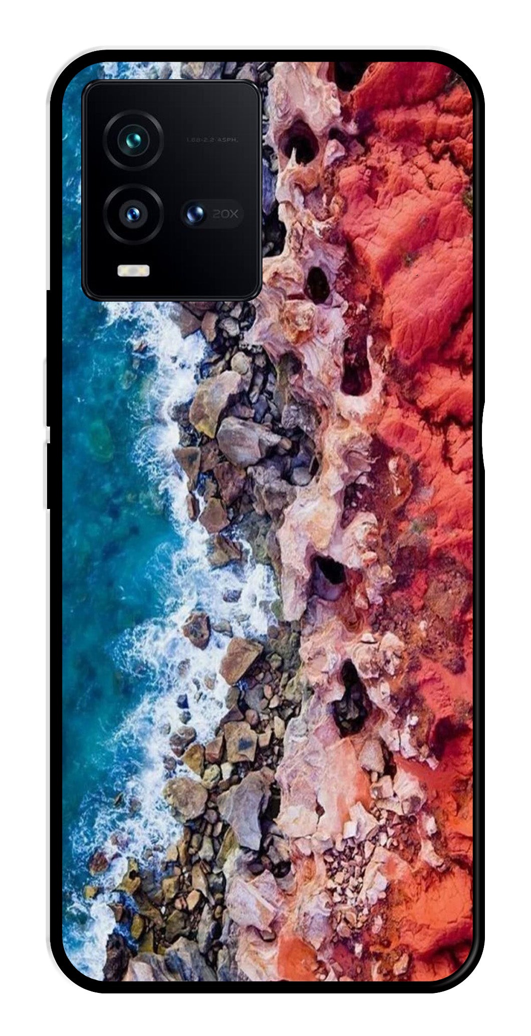 Sea Shore Metal Mobile Case for Vivo iQOO 9T 5G   (Design No -18)