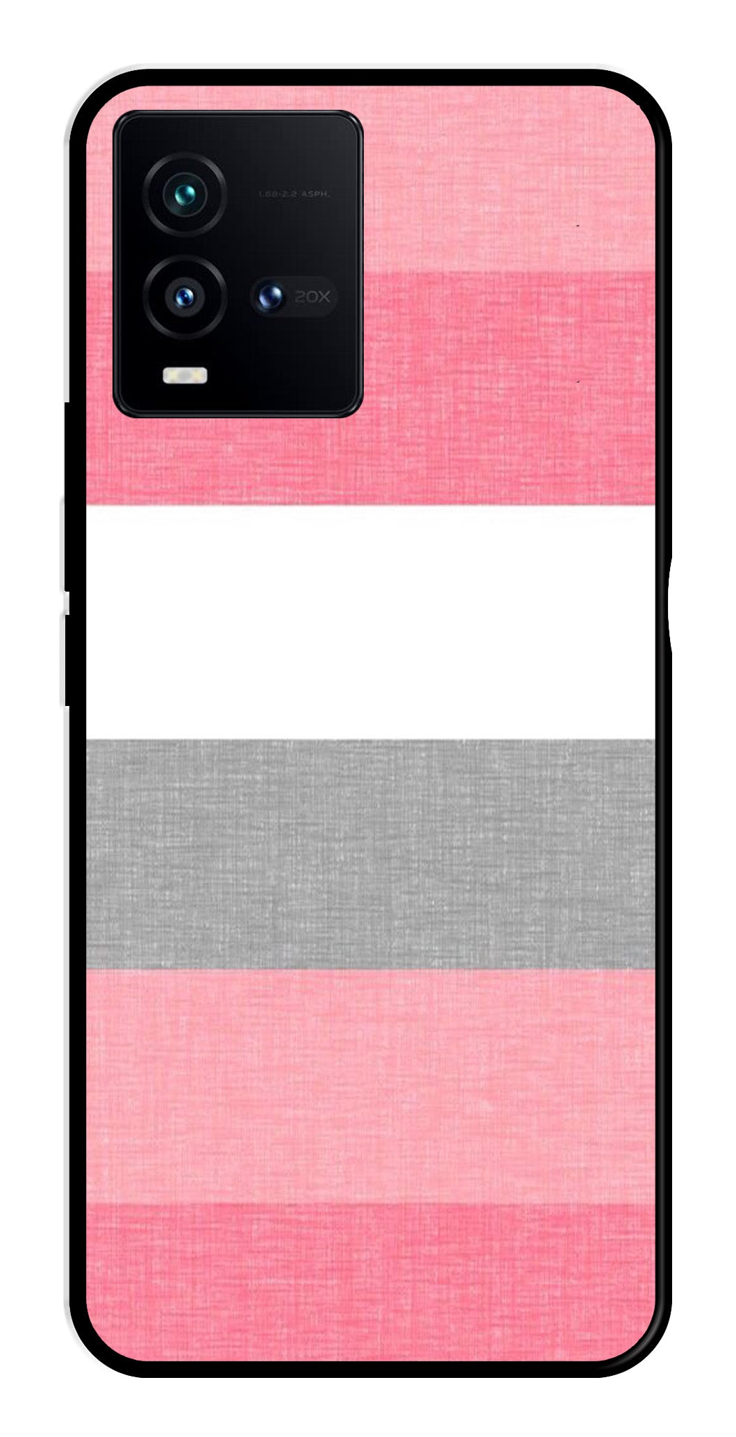 Pink Pattern Metal Mobile Case for Vivo iQOO 9T 5G   (Design No -23)